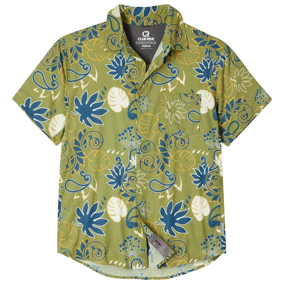Club Ride Motive Bike Jersey Men’s in Moss Stone Paisley